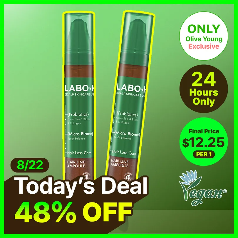 LABO-H LABO-H Scalp Strengthening Clinic Hairline Ampoule 15ml Double Pack