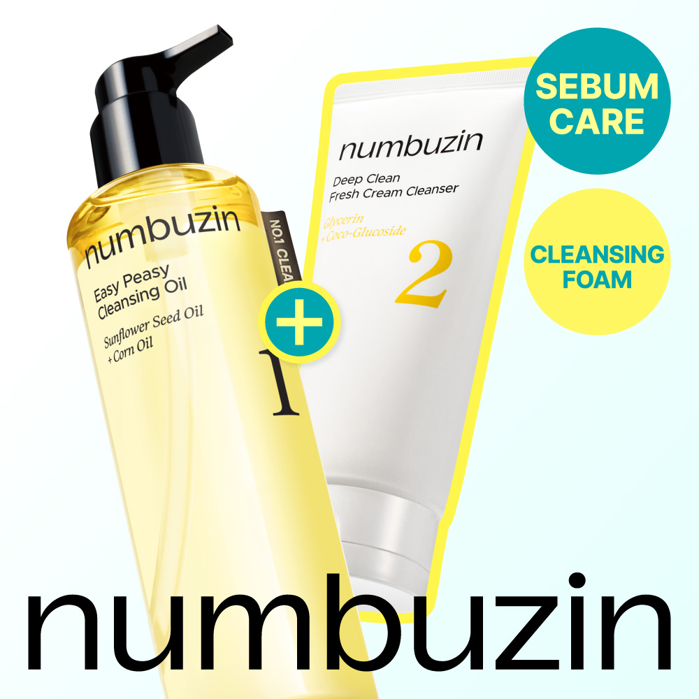 numbuzin No.1 Easy Peasy Cleansing Oil 300mL Package (+No.2 Deep