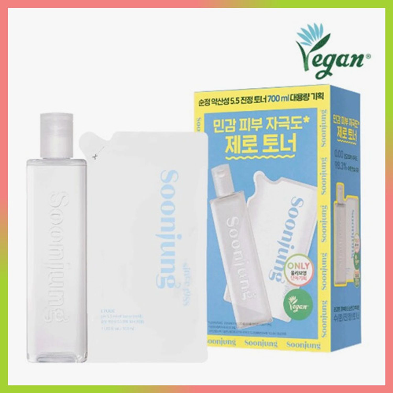 ETUDE Soonjung pH 5.5 Calming Toner 700mL Special Set (350mL + 350mL) | OLIVE YOUNG Global