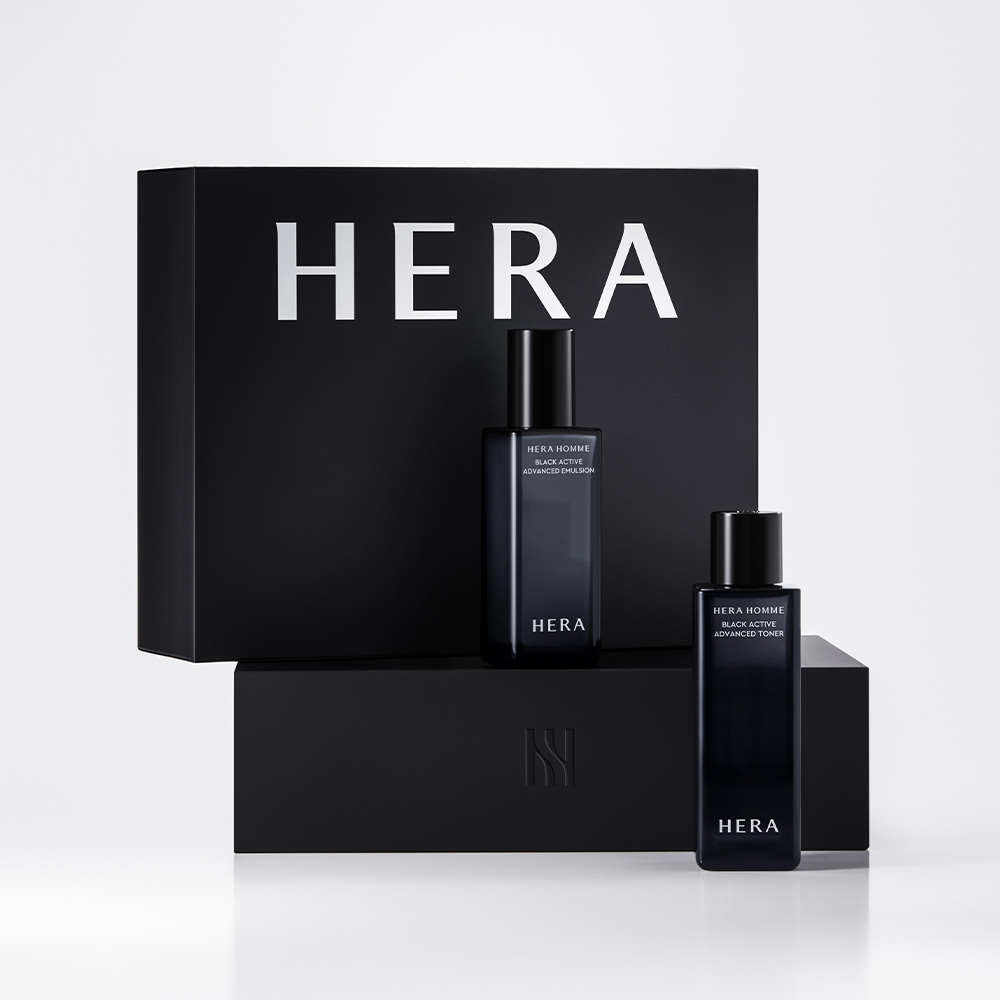 HERA Homme Black Active 2P Set (Toner 125ml+Emulsion 110ml