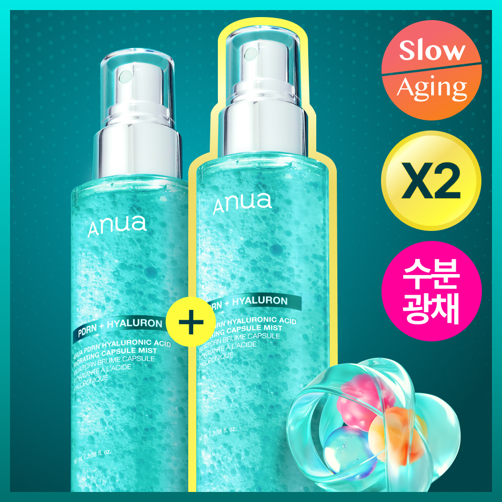 Anua PDRN Hyaluronic Acid Hydrating Capsule Mist 100ml Double Pack