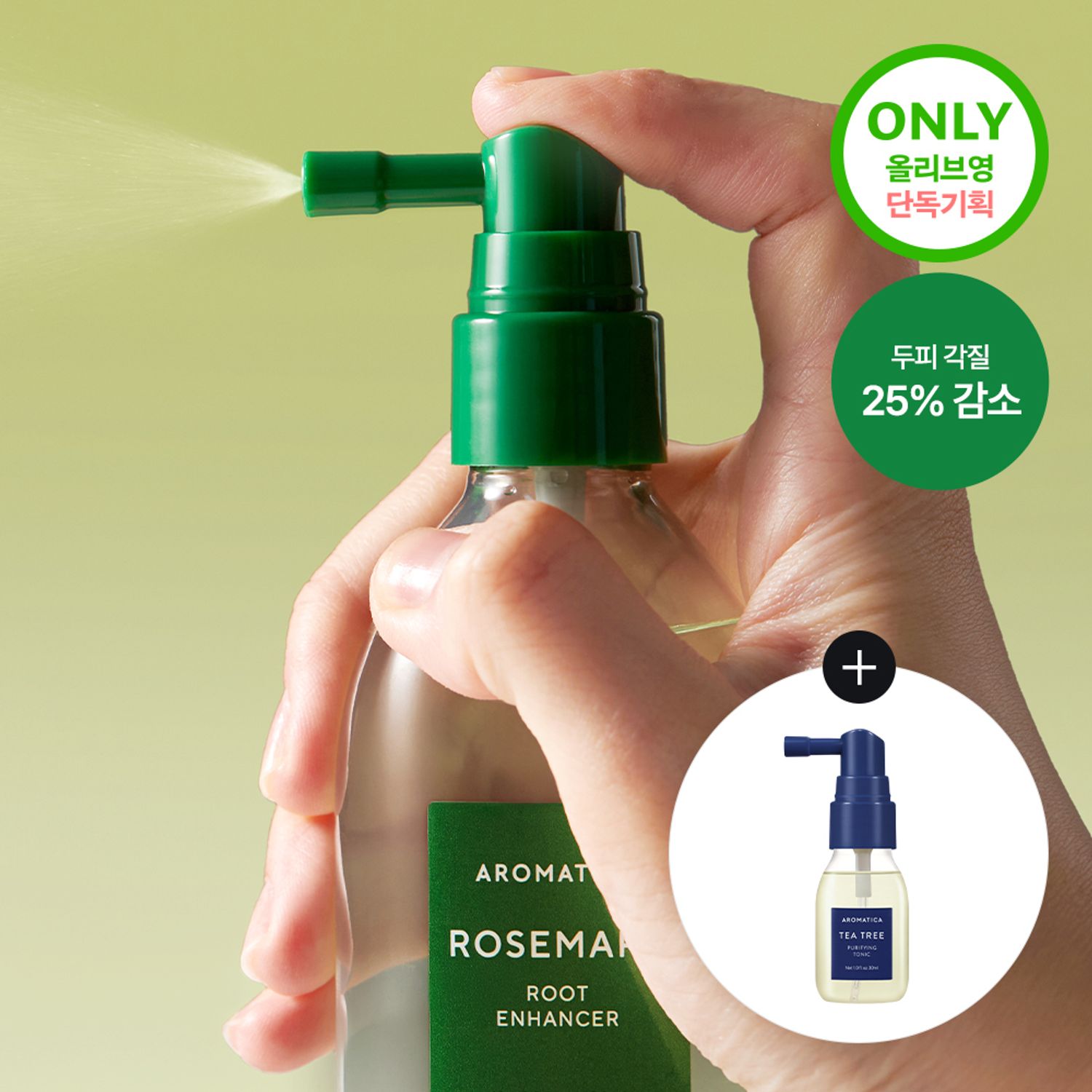 AROMATICA Rosemary Root Enhancer 100ml Set (+Tea Tree Toninc 30ml) | OLIVE YOUNG Global