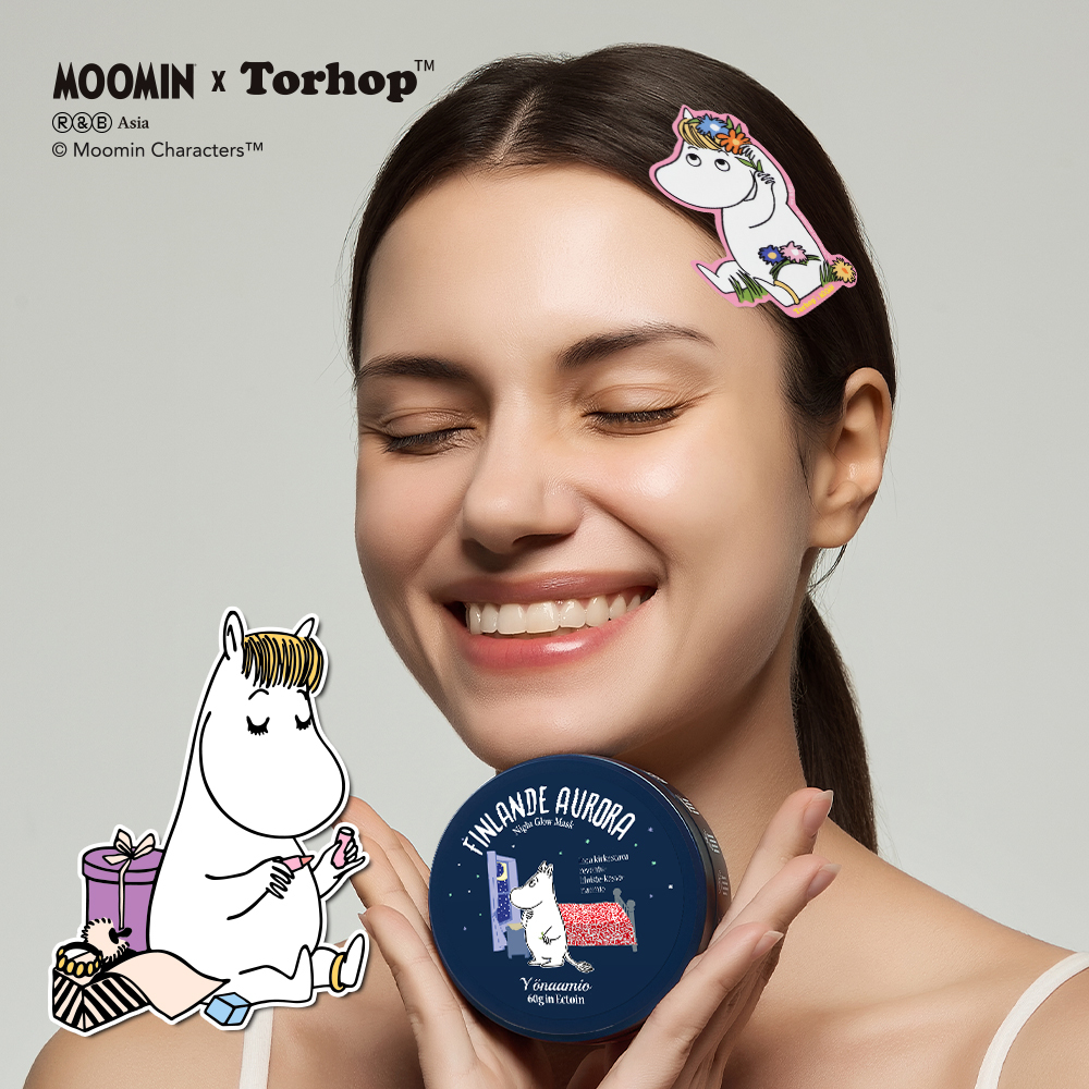 MOOMIN EDITION] Torhop Finlande Aurora Night Glow Mask 60g Set (+