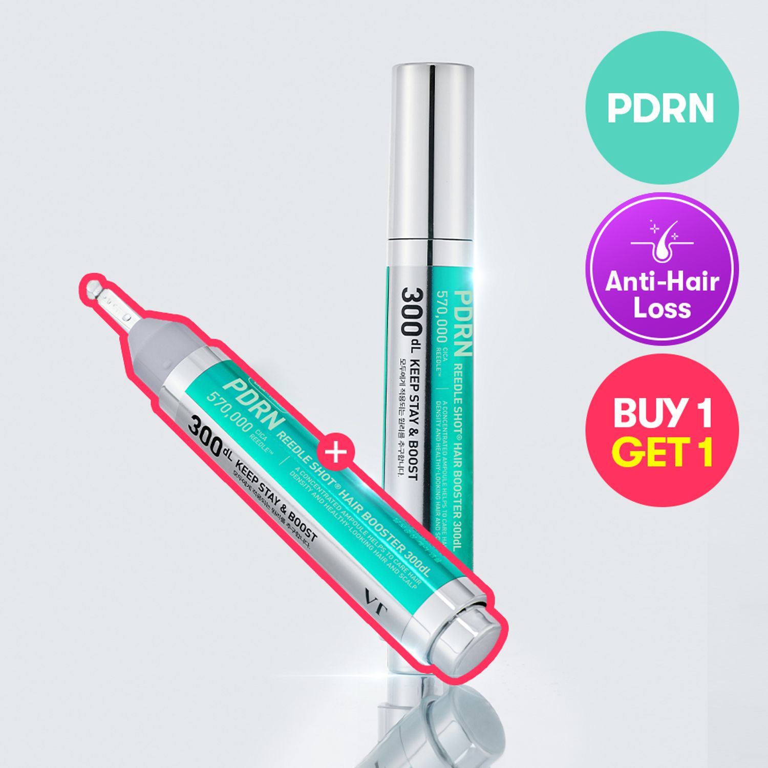 VT PDRN Reedle Shot Hair Ampoule 300dL 15ml | OLIVE YOUNG Global