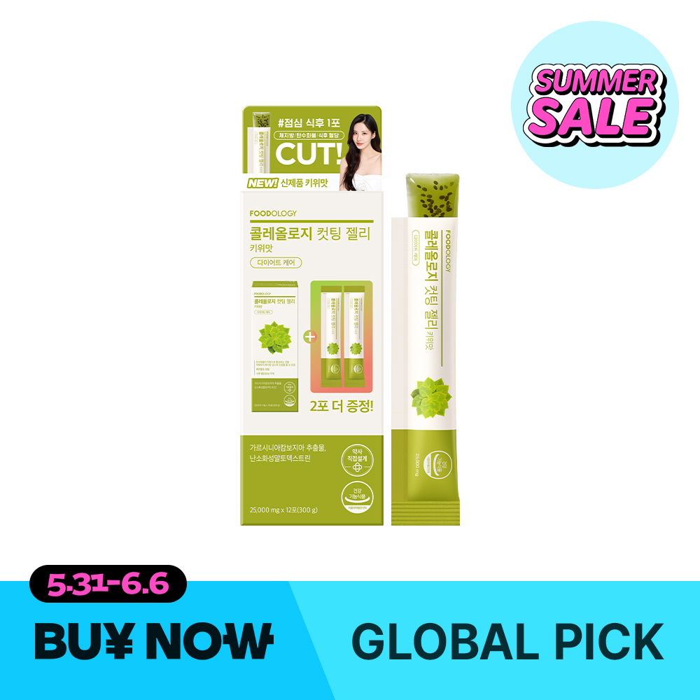 FOODOLOGY Coleology Kiwi Jelly Triple Set (12 Sticks 3ea / 36-days