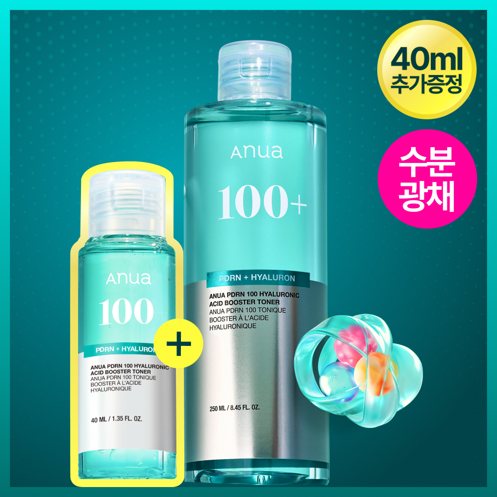 Anua PDRN 100 Hyaluronic Acid Booster Toner 250ml Set (+40ml