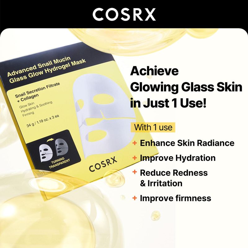 [3 TYPES] COSRX Hydrogel Mask (3ea)
