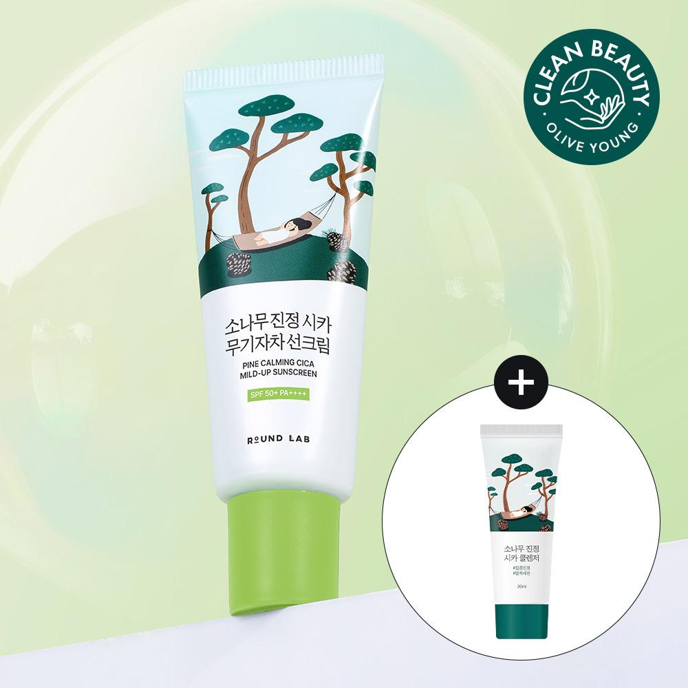 ROUND LAB パインカーミングシカマイルドアップ日焼け止め 40ml