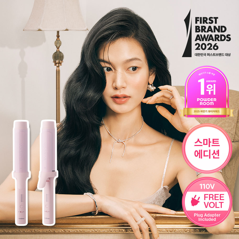 vodana Glow Curling Styler FV #Powder Pink (36mm/40mm) | OLIVE