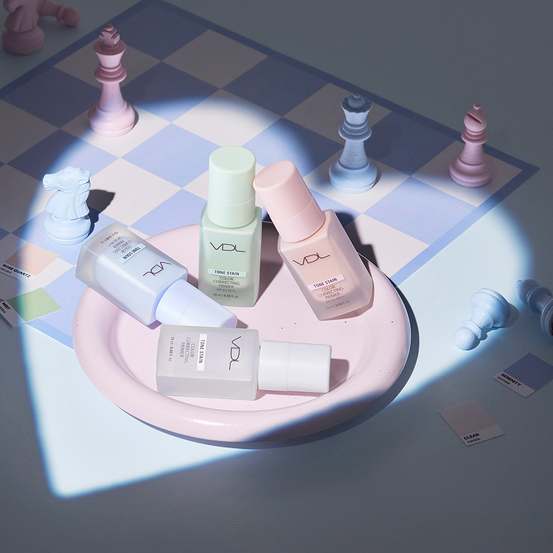 Mini] VDL Tone Stain Color Correcting Primer 13ml (4 Colors