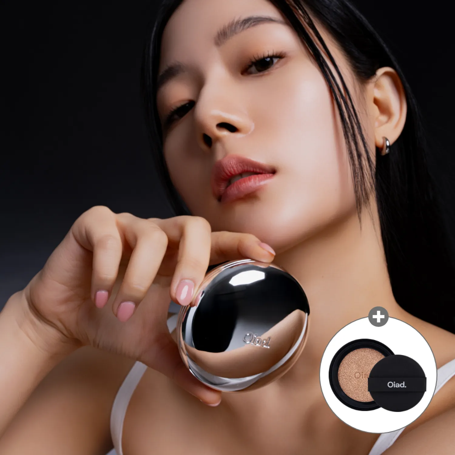 Oiad Pore Perfecting Mirror-Moon Cushion Set (+Refill) | OLIVE Oiad Pore Perfecting Mirror-Moon Cushion Set (+Refill) | OLIVE