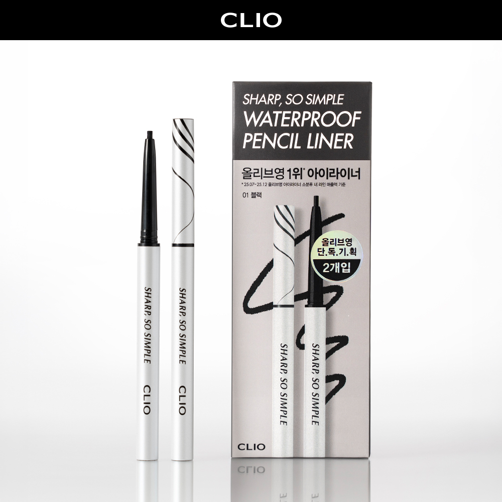 SHARP, SO SIMPLE WATERPROOF PENCIL LINER 01 BLACK
