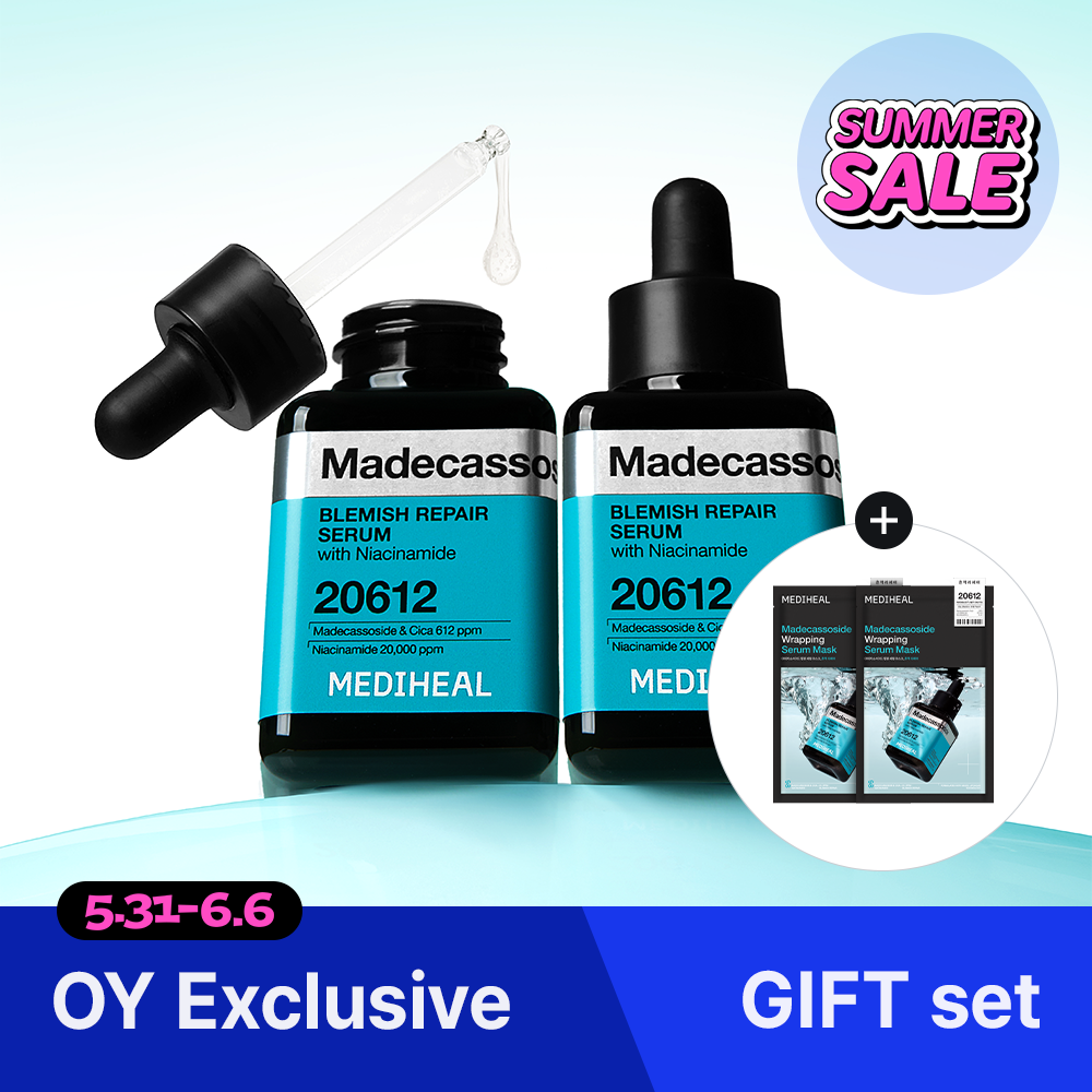 メトラッセ　ソープ、美容乳液他４点セット MEDIHEAL Madecassoside Blemish Repair Serum 40ml Double Set (+