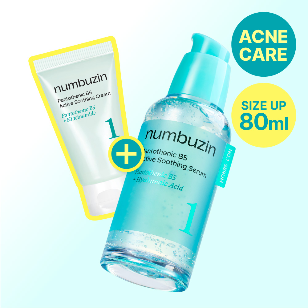 numbuzin No. 1 Pantothenic B5 Active Soothing Serum 80ml Set (+
