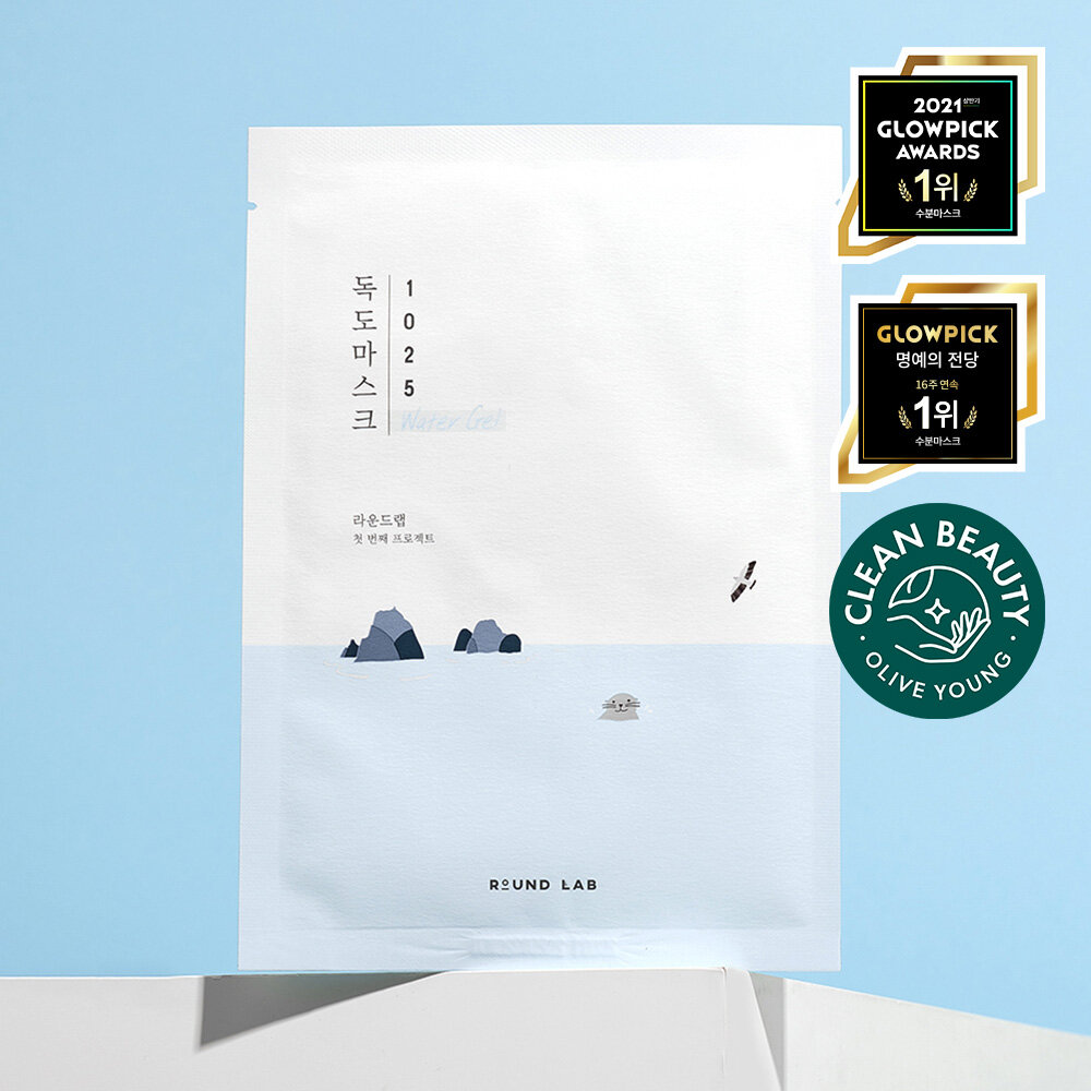 Round Lab 1025 Dokdo Moisturizing Water Gel Mask x 1 sheet | OLIVE