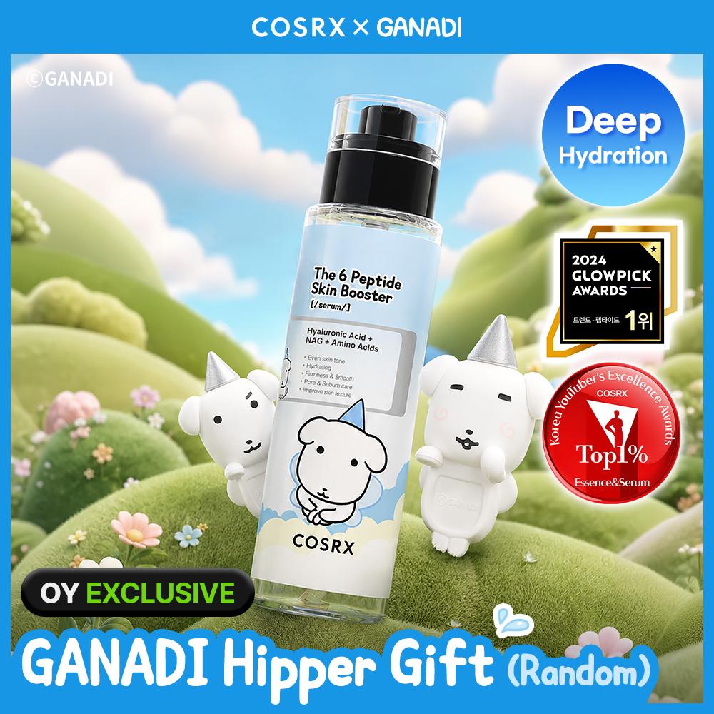 [GANADI EDITION] COSRX The 6 Peptide Skin Booster Serum 150ml Double Set (+Random Hipper) - COSRX