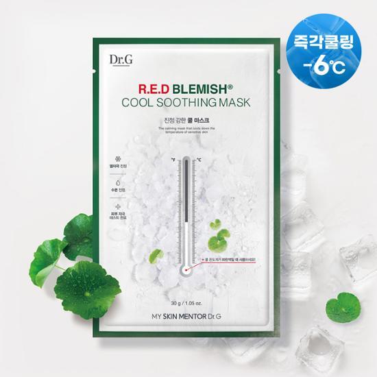 Dr.G Red Blemish Cool Soothing Mask 1ea | OLIVE YOUNG Global