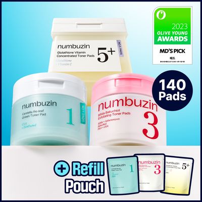 numbuzin Toner Pad Refill Set [Choose 1]