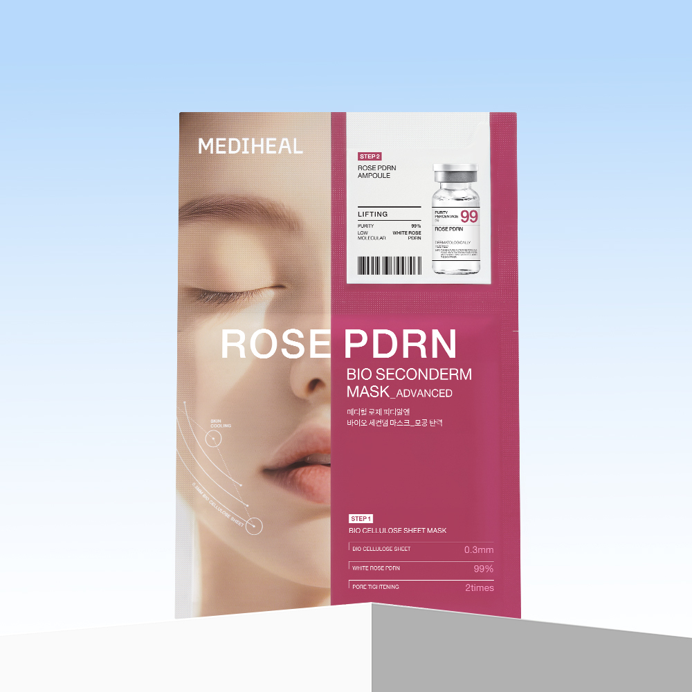 MEDIHEAL Rose PDRN Bio Seconderm Mask Pore Tightening 10ea