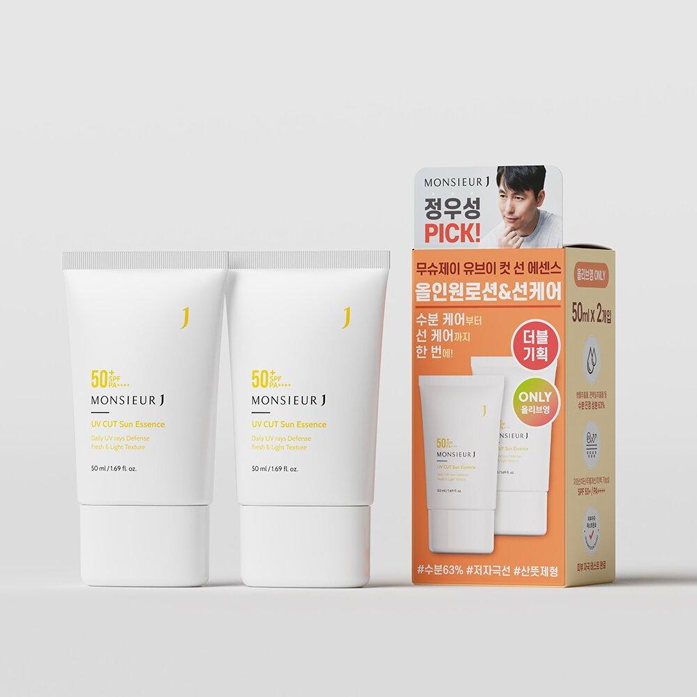 MONSIEURJ UVカットサンエッセンスダブル企画(50ml+50ml) | OLIVE