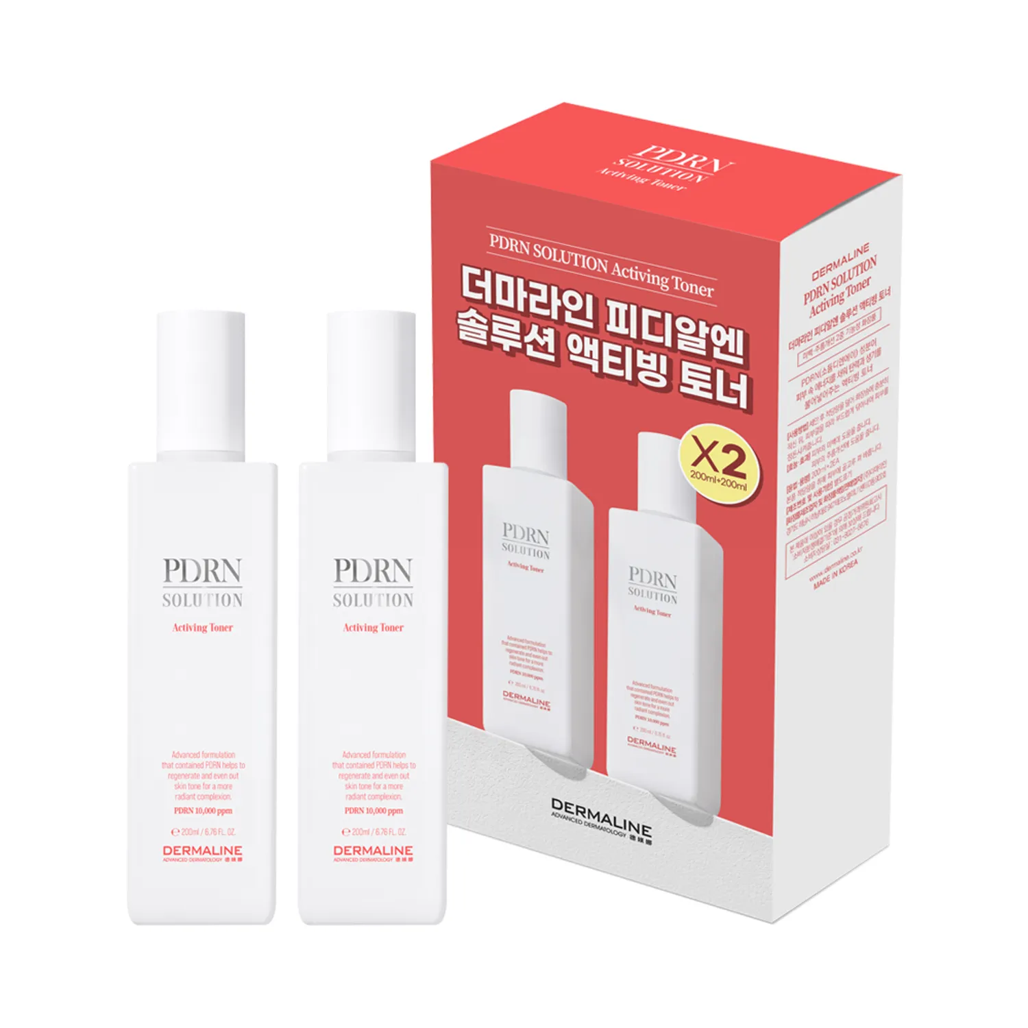 DERMALINE 피디알엔 활성화 토너