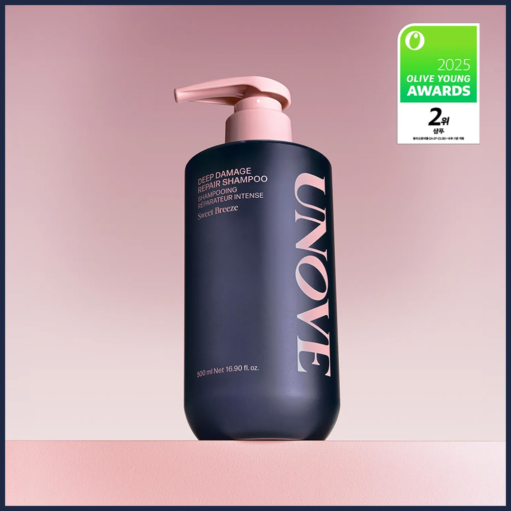 UNOVE Deep Damage Repair Shampoo 500g (Sweet Breeze/Rosy Aura