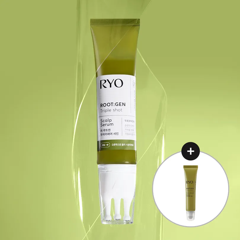 Ryo Root:Gen Triple Shot Scalp Serum 60ml Set (+Serum 15ml)