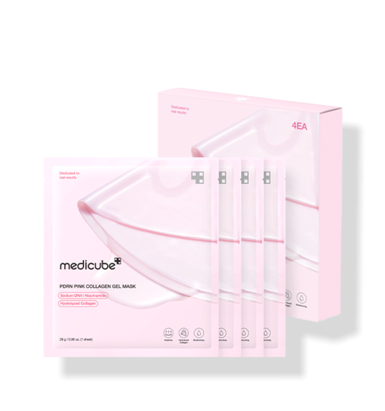 medicube PDRN Pink Collagen Gel Mask Sheet 4ea | OLIVE YOUNG Global