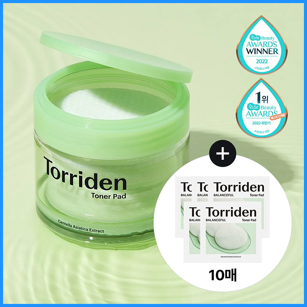 Torriden Balanceful Cica Toner Pad 60 Pads Special Set (+10 Pads)