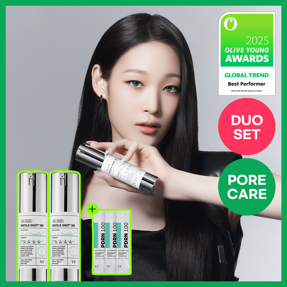 VT Reedle Shot 100 Essence 30ml Double Pack (+PDRN Essence 100 1.5