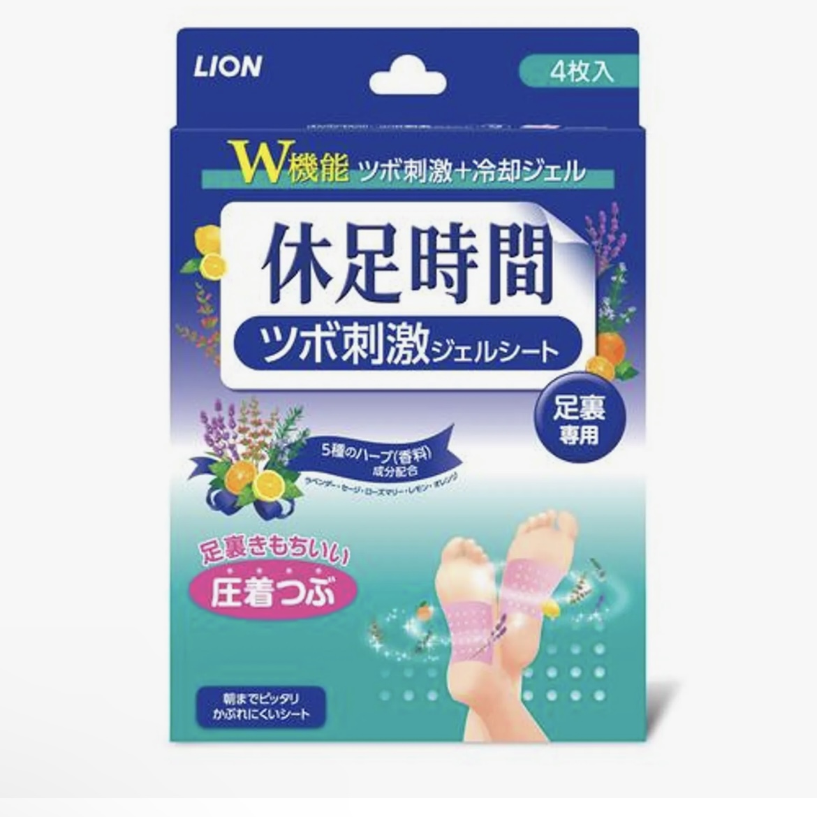 Kyusoku Jikan ツボ刺激ジェルシート4枚 | OLIVE YOUNG Global