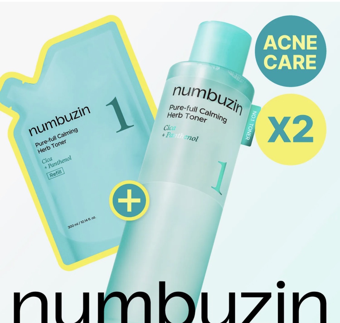 numbuzin No. 1 Pure-full Calming Herb Toner 300mL (+300mL Refill