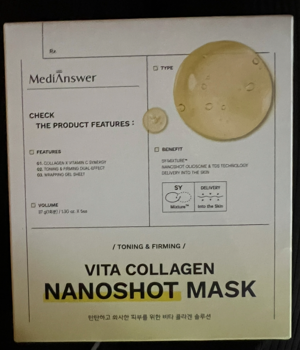 VITA COLLAGEN NANOSHOT MASK プランエス MediAnswer Vita Collagen
