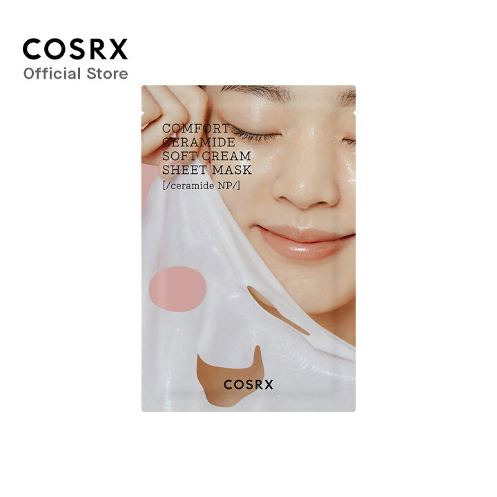 COSRX バランシウムコンフォートセラミドクリームシートマスクパック