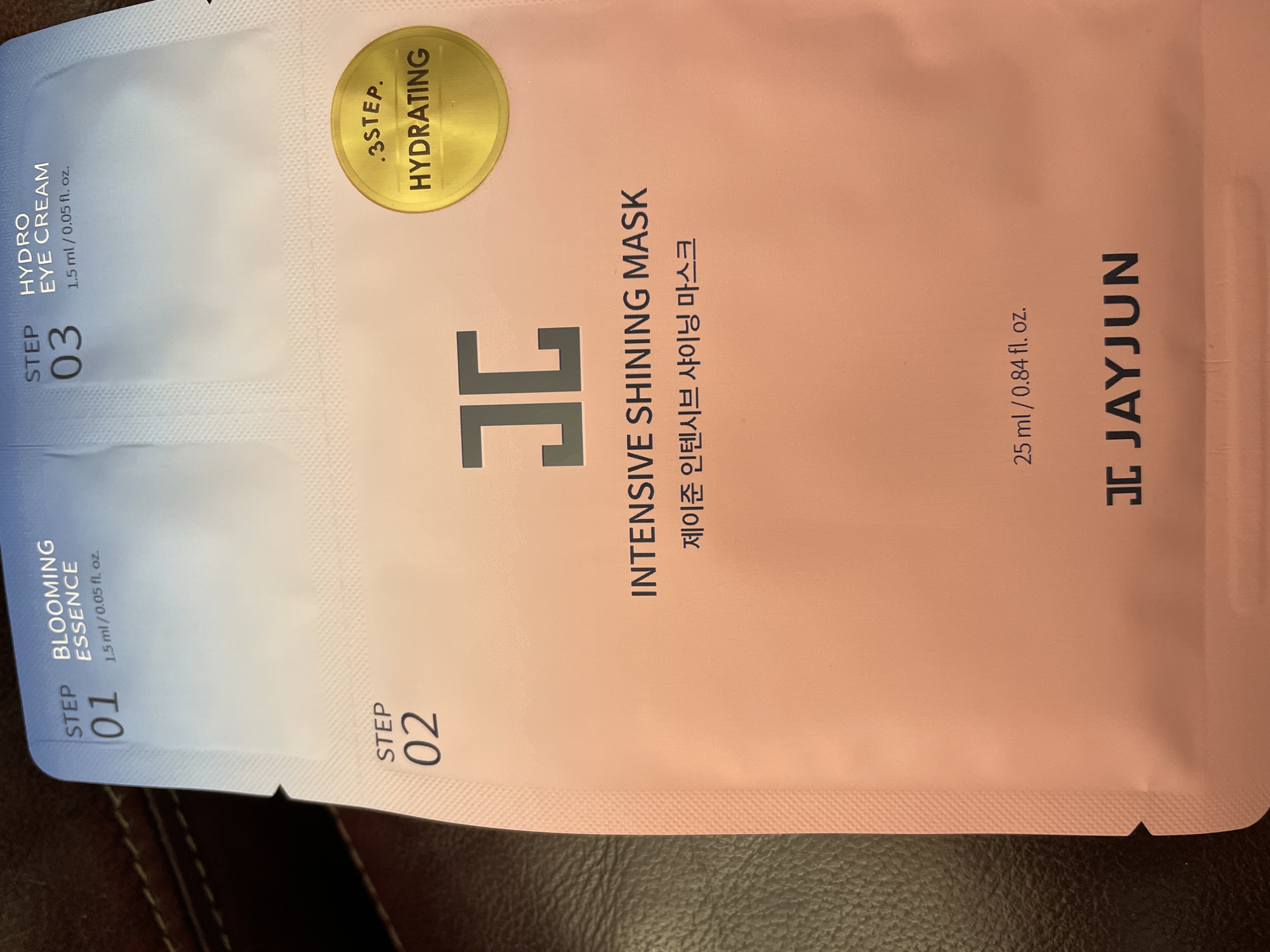 JAYJUN INTENSIVE SHINING MASKプランエス在庫残り僅か JAYJUN Intensive 3 Step Shining Mask | Masksheets