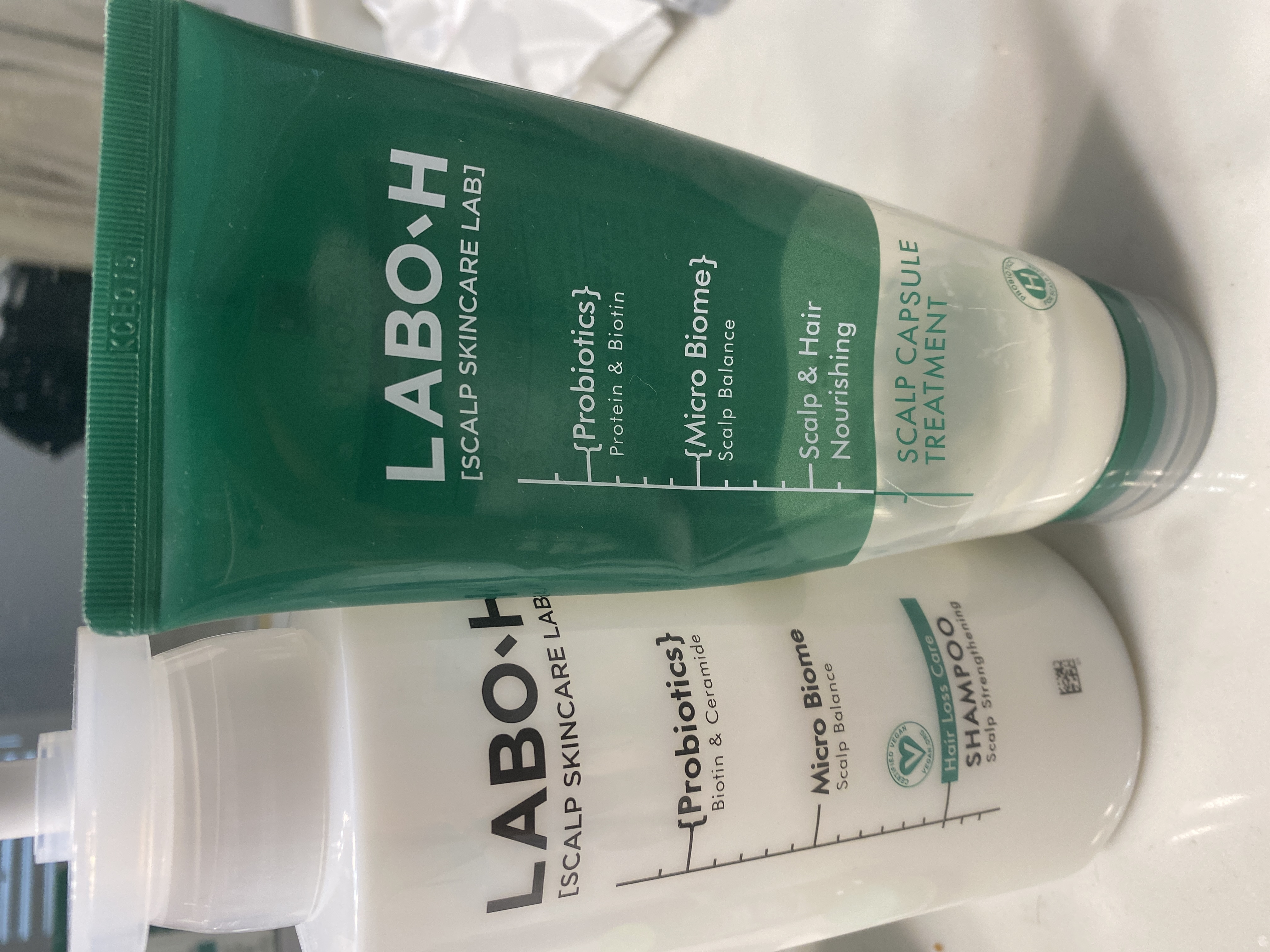 LABO-H 頭皮強化カプセルトリートメント脱毛症状緩和200mlダブル企画