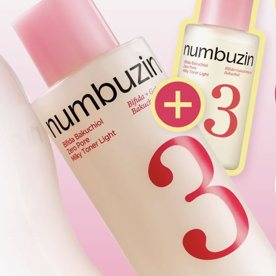 numbuzin No. 3 Super Glowing Essence Toner 200ml Refill Set (+