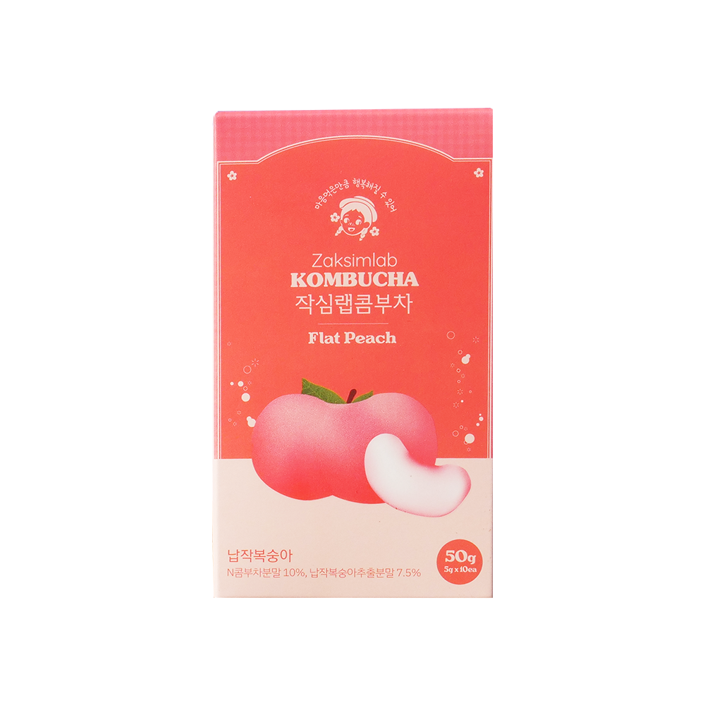 Zaksimlab コンブチャフラットピーチ味 10包 | OLIVE YOUNG Global