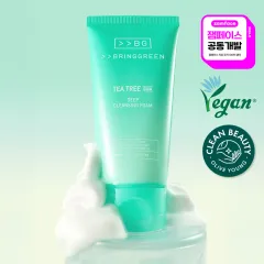 BRINGGREEN ティーツリーシカディープクレンジングフォーム 120mⅼ BRINGGREEN ティーツリーシカディープクレンジングフォーム 120mⅼ