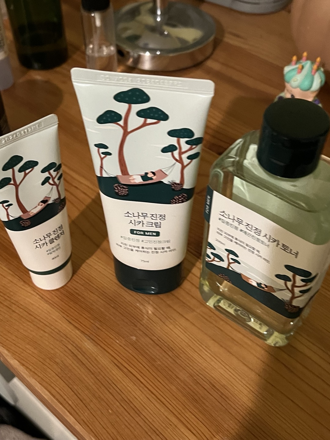 ROUND LAB フォーメン松の木カーミングトナー/クリーム2点セット (+