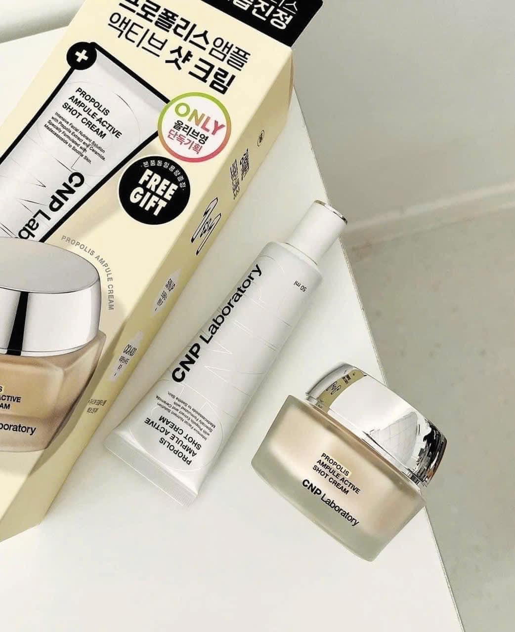 CNP プロポリスアンプルアクティブショットクリーム1+1企画(50ml+50ml