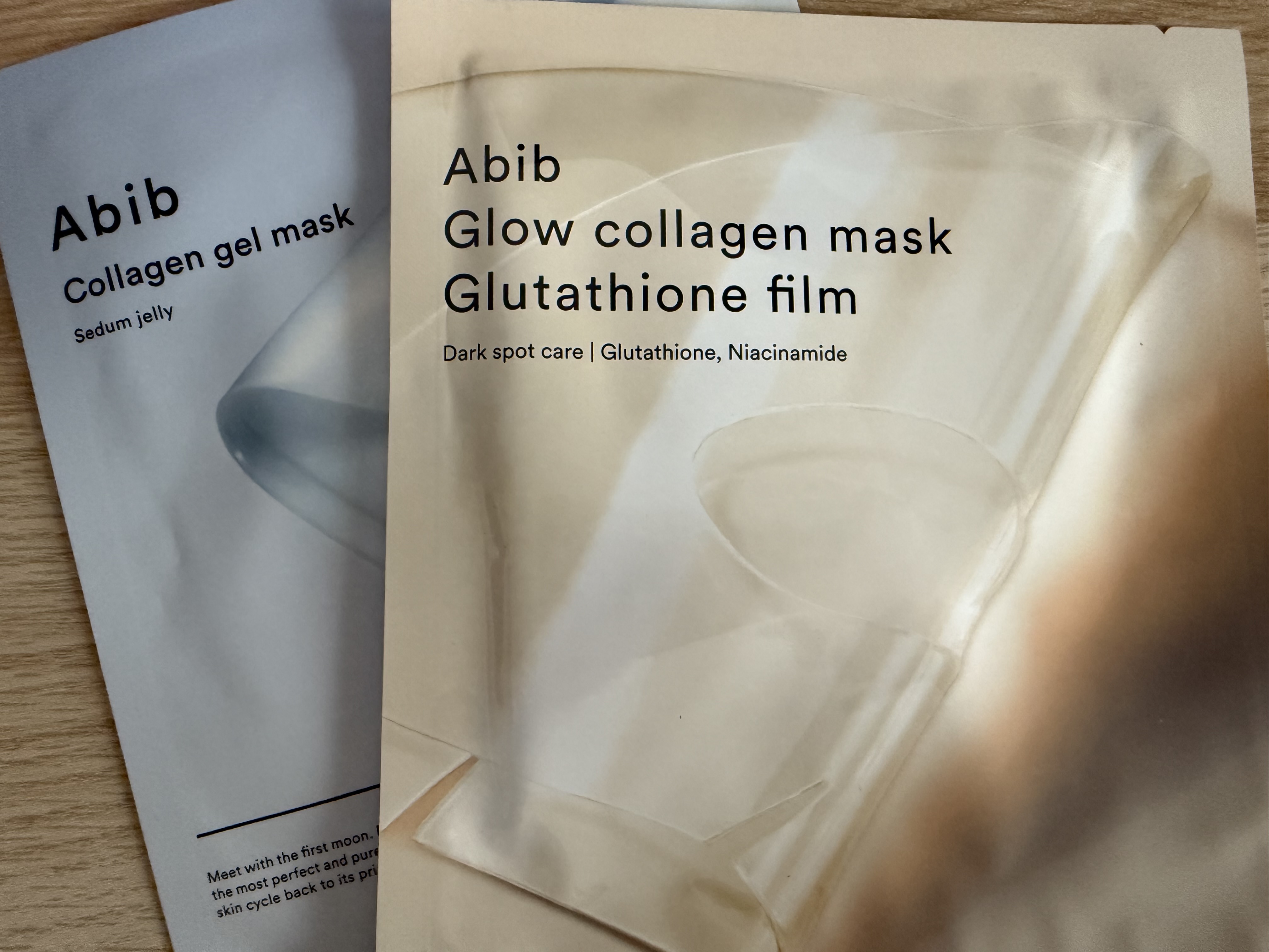 abib glow collagen mask glutathione film [Abib] 1+1 Glow Collagen Mask Glutathione Film (4ea) main image 1