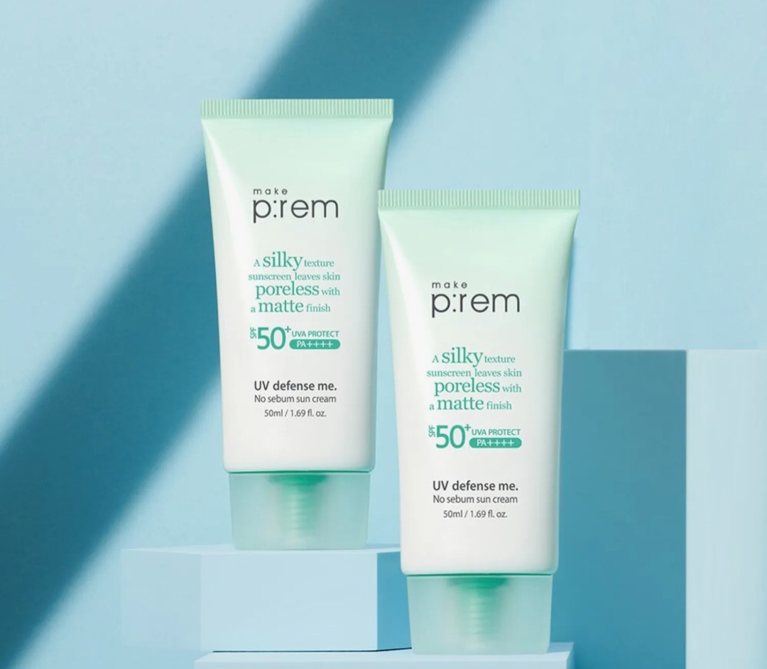 makeprem UV Defense Me No Sebum Sun Cream 40mL 1+1 Special Set