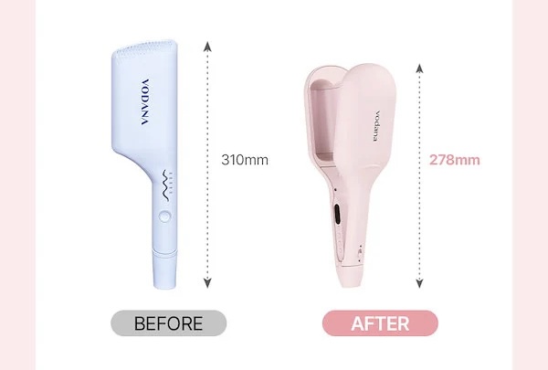 vodana Glow W Styler 40mm (Powder Pink / Creamy Blue) | OLIVE