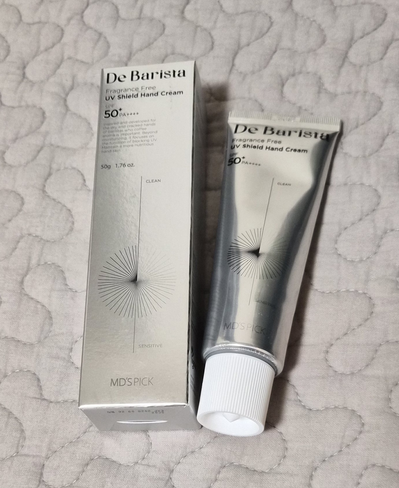 MD'S PICK De Barista Fragrance Free UV Shield Hand Cream 50g (Set