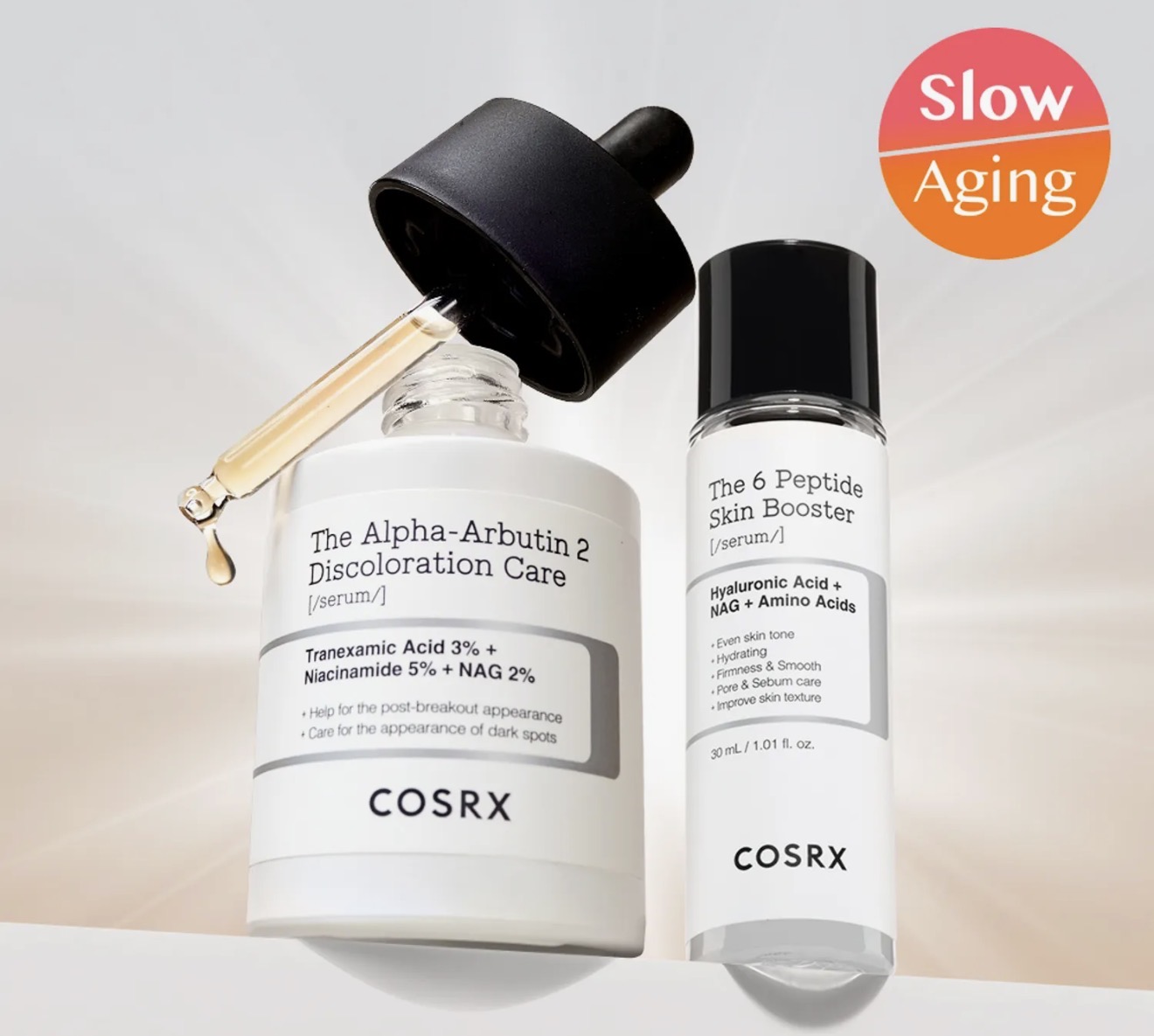 【新品未開封】COSRX 4点セット（ペプチド2本、アルブチン、レチノール） COSRX The Alpha-Arbutin 2 Discoloration Care Serum 50ml Set (+