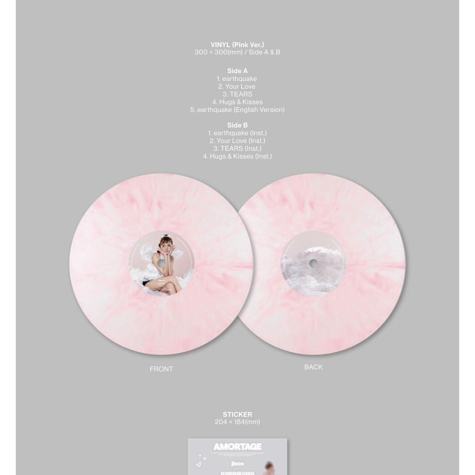 JISOO - MINI ALBUM [AMORTAGE] VINYL (PINK VER.) | OLIVE YOUNG Global