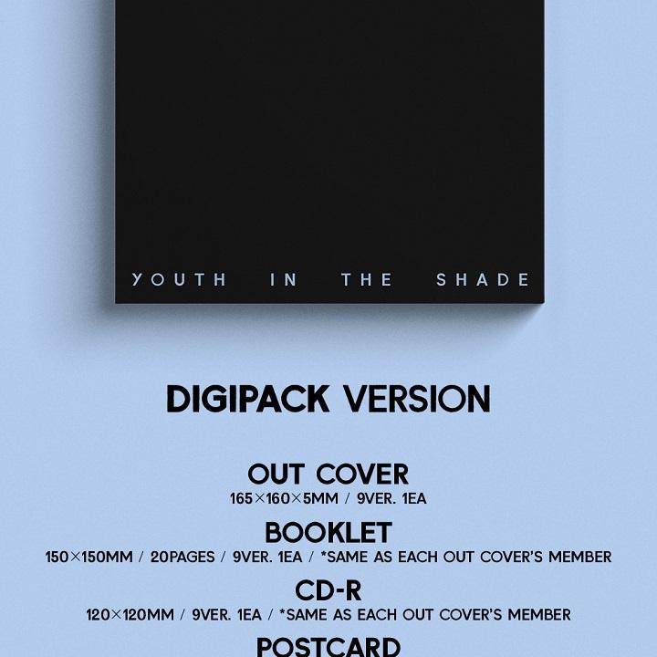 ZEROBASEONE - YOUTH IN THE SHADE (1ST MINI ALBUM) [DIGIPACK