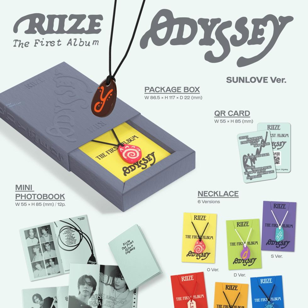 RIIZE - 1ST ALBUM [ODYSSEY] (SUNLOVE LIMITED EDITION) E VER