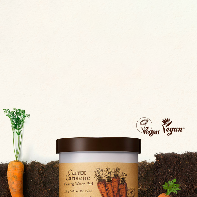 SKINFOOD キャロットカロテンカーミングウォーターパッド 60枚企画(+30